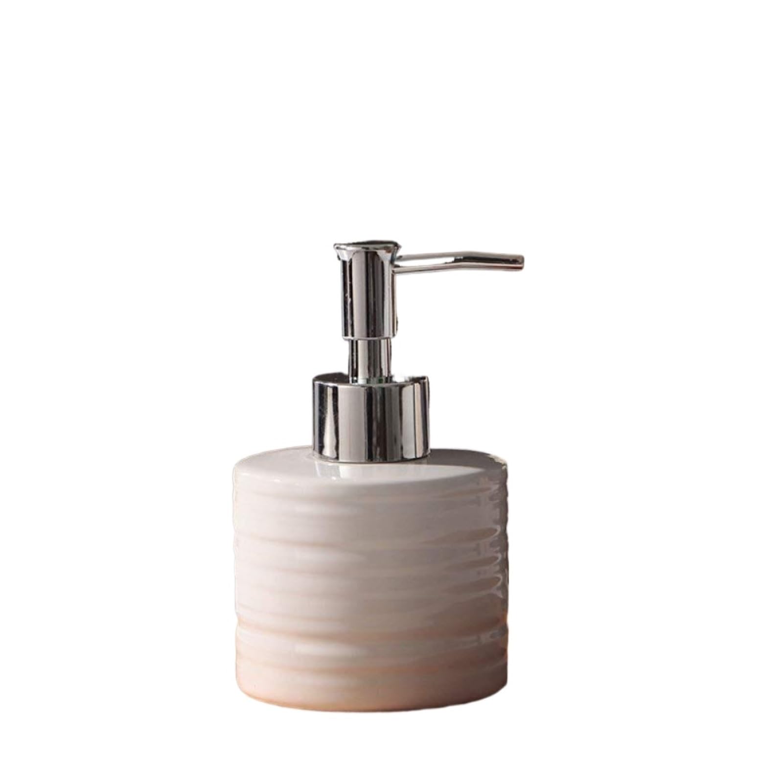 Dispensador de Jabón Líquido Dispensador De Jabón Y Loción Cerámica con Bomba, Botella Líquido Decorativa Vacía Rellenable Botellas de Aseo