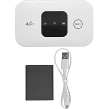 Portable WiFi Hotspot, Mobile Hotspot WiFi, 4G Portable Hotspot, White Small 4G Mobile WiFi Router for Phone Laptop Desktop Tablet with Fast Speed