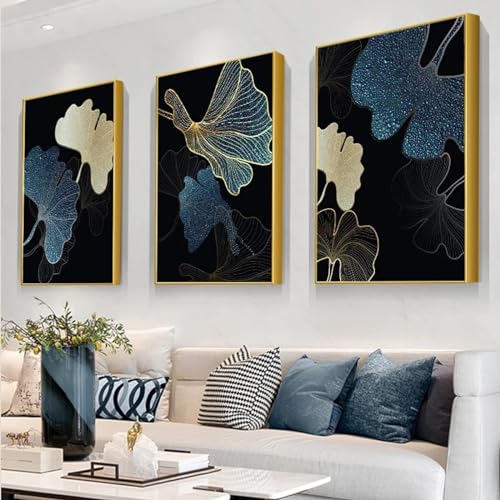 Peinture sur toile abstraite KEBIA pour habiller un grand mur vide