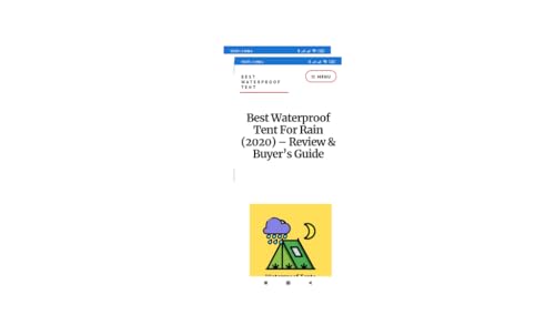 Waterproof Tent Guide