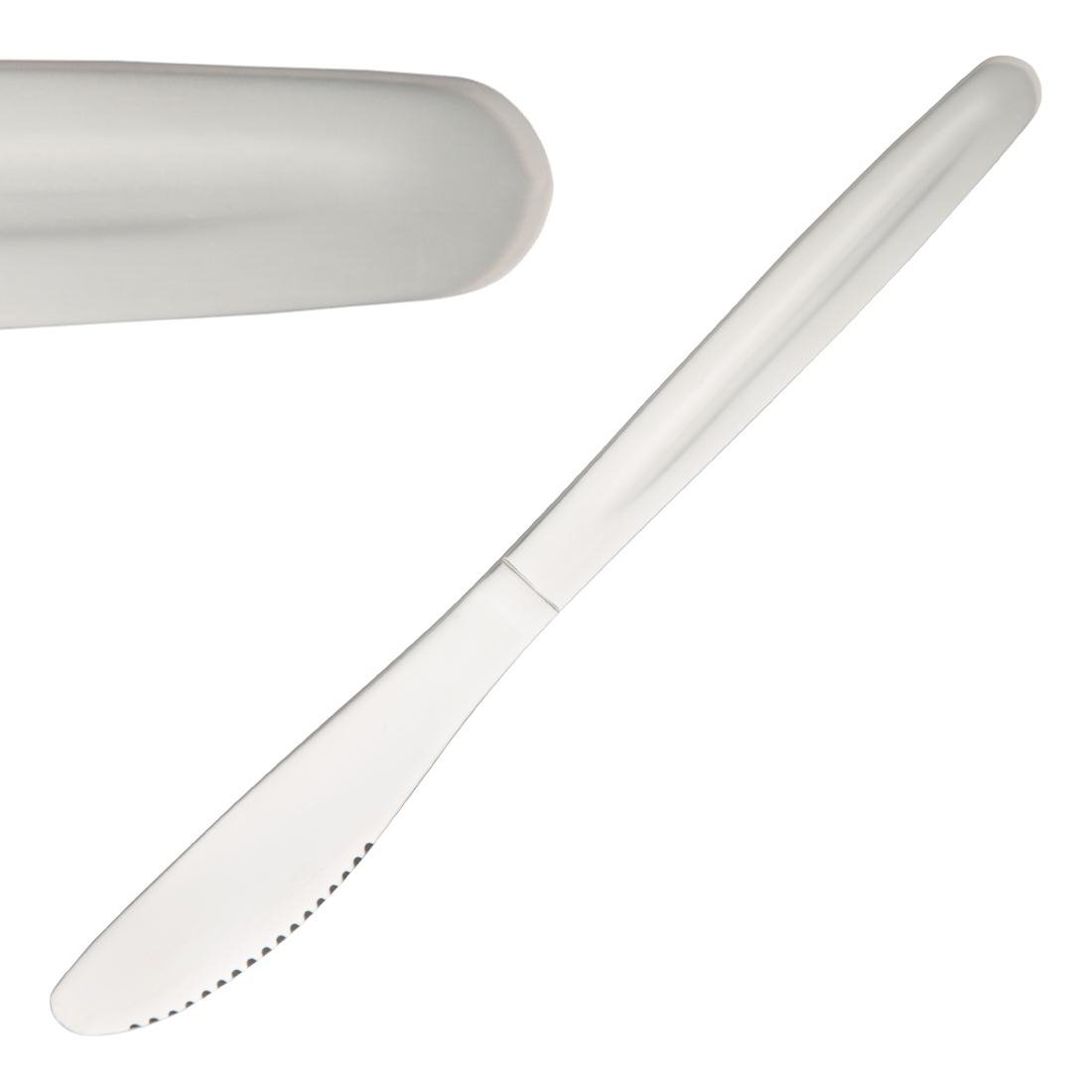 EDLP Olympia Kelso Dessert Knife St/St (Box 12), Silver