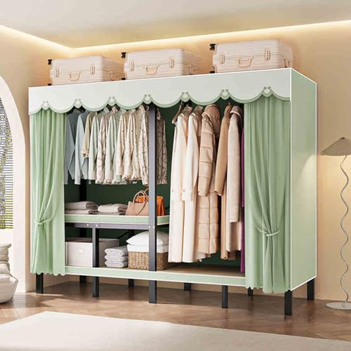 846inheavydutyportableclosetwithcoverfoldablecoveredclothesrackforhangingclothesarmoirewardrobeclosetsystemfreestandingcoatstoragegarmentracks215cm846ingauzecurtain Urban Country Home Decor 846in heavy duty portable closet with cover foldable covered clothes rack for hanging clothes armoire wardrobe closet system freestanding coat storage garment racks 215cm846ingauze curtain urban country home decor