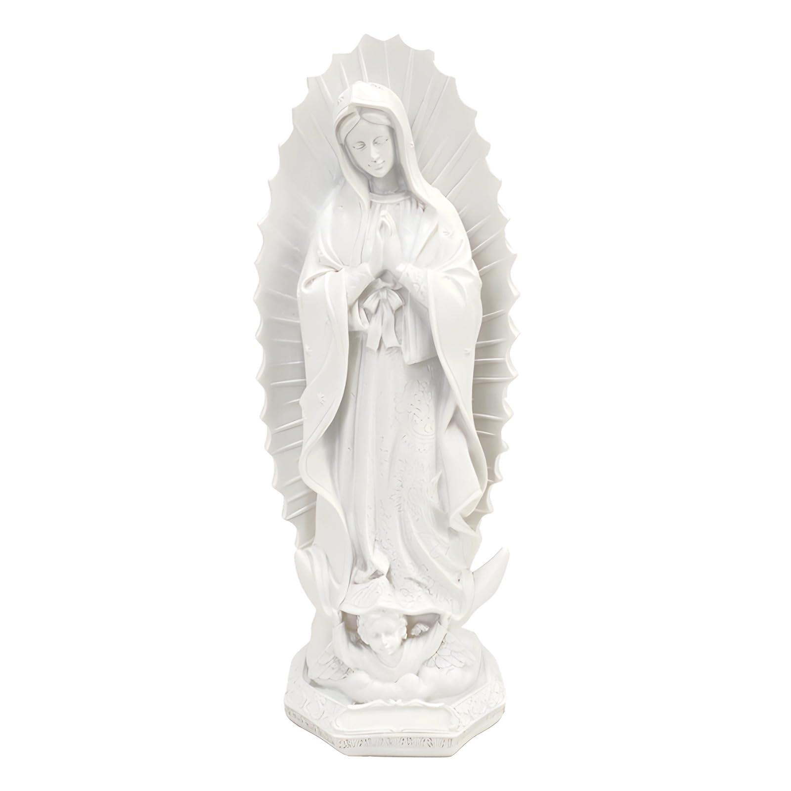 Figurka katolicka z żywicy malowanej proszkowo, rzeźba w stylu religijnym do domu salonu i dekoracji wejścia, błogosławiona Matka Maryja stołowa sztuka