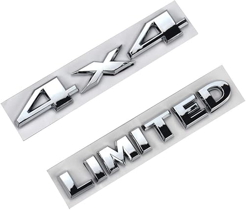 Universal Limited Plus 4 x 4 - Adhesivo adhesivo para maletero trasero (cromado)