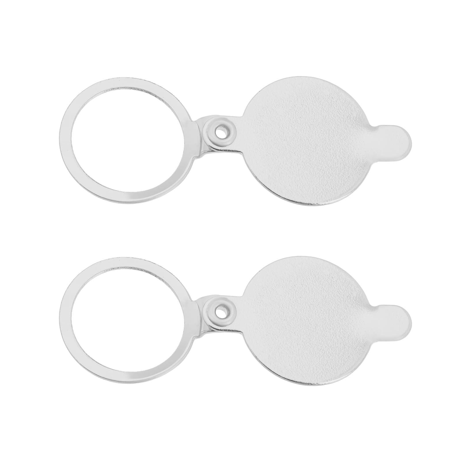 As Axis Spindleon Silver 2Pcs 14Mm Door Viewer Covers For House Hotel, Chrome Metal