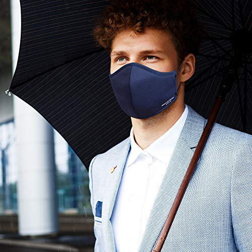 Image of Kenneth Cole Neoprene Reuseable Mask (Blue, Without Valve) for Unisex Adult