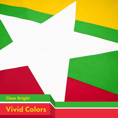 Miniatura 9 de G128 LiteWeave Pro Series - Bandera de Malasia  3 x 5 pies  LiteWeave Pro Series impreso poliéster 150D  Bandera de país, interior y exterior,