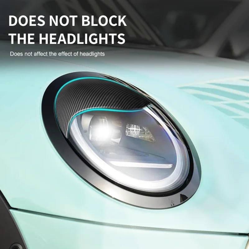 Cejas para Faros Delanteros compatibles con Mini Cooper F65 F66. Doble embellecedor Exterior para Faros Delanteros.