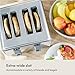 bella 4 Slice Toaster with Auto Shut Off, Extra Wide Slots and Removable Drop-Down Crumb Tray with Cancel and Reheat Function, For Texas Toast, Large Bread & Bagel, Stainless Steel