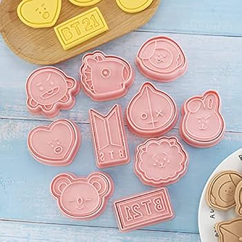 新品！！BLACKPINKクッキー型セット Amazon | 10個セット for BTS クッキー型 for BT21 クッキーの型
