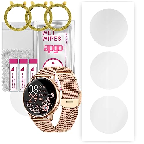 apgo 3x Hydrogel Protector de pantalla ultra transparente para VvituaC LW27, Película de hidrogel, flexible, TPU suave con capa de posicionamiento de fácil instalación.