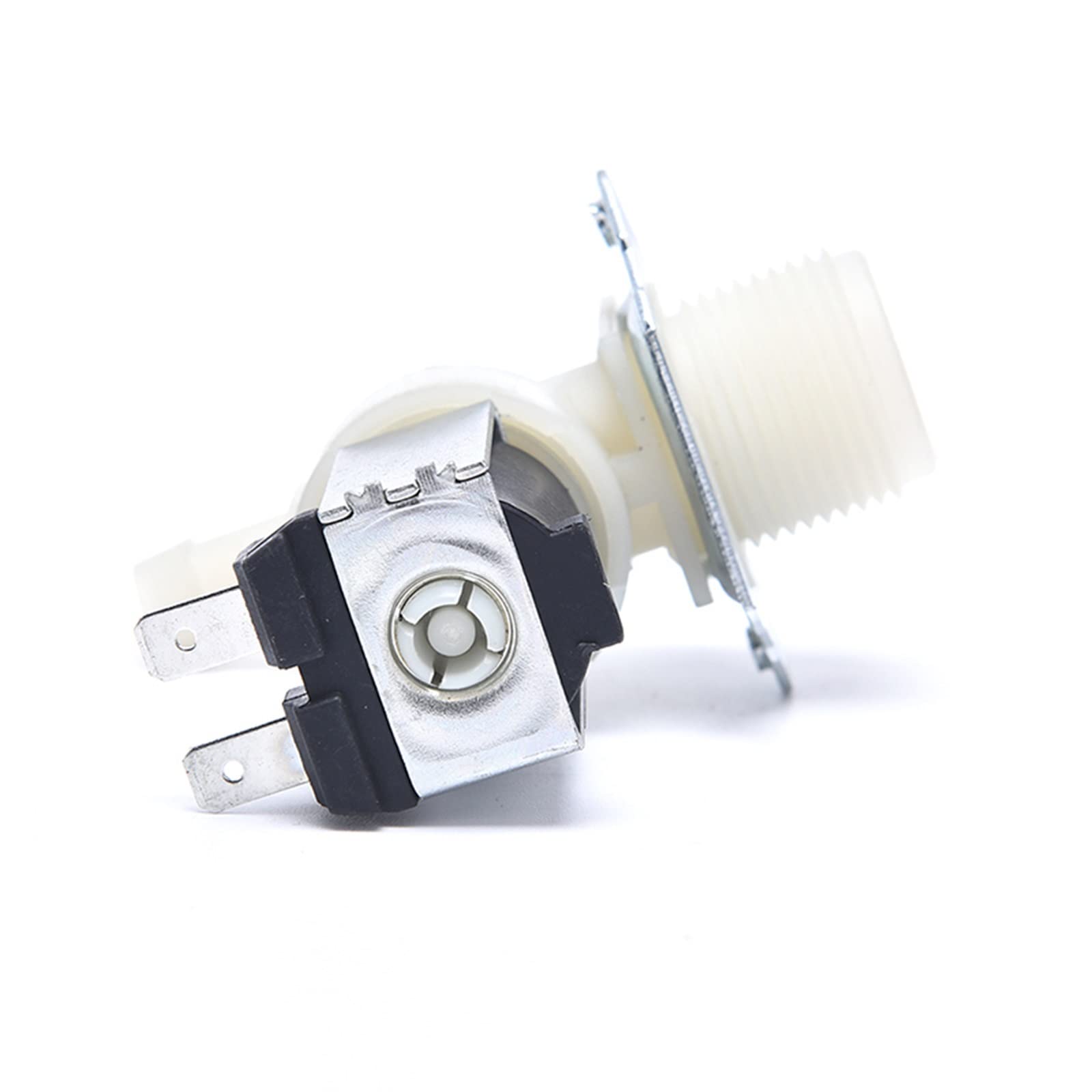 HDPHCRIUN DC12V AC220V Plastic Water Electromagnetic Valve Normally Closed Drain Electric Inlet Solenoid 1Pcs(12V)