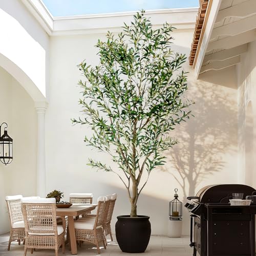 8FT Artificial Olive Tree with Realistic...