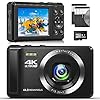 Digital Camera 4K FHD Vlogging Camera, 44MP A...