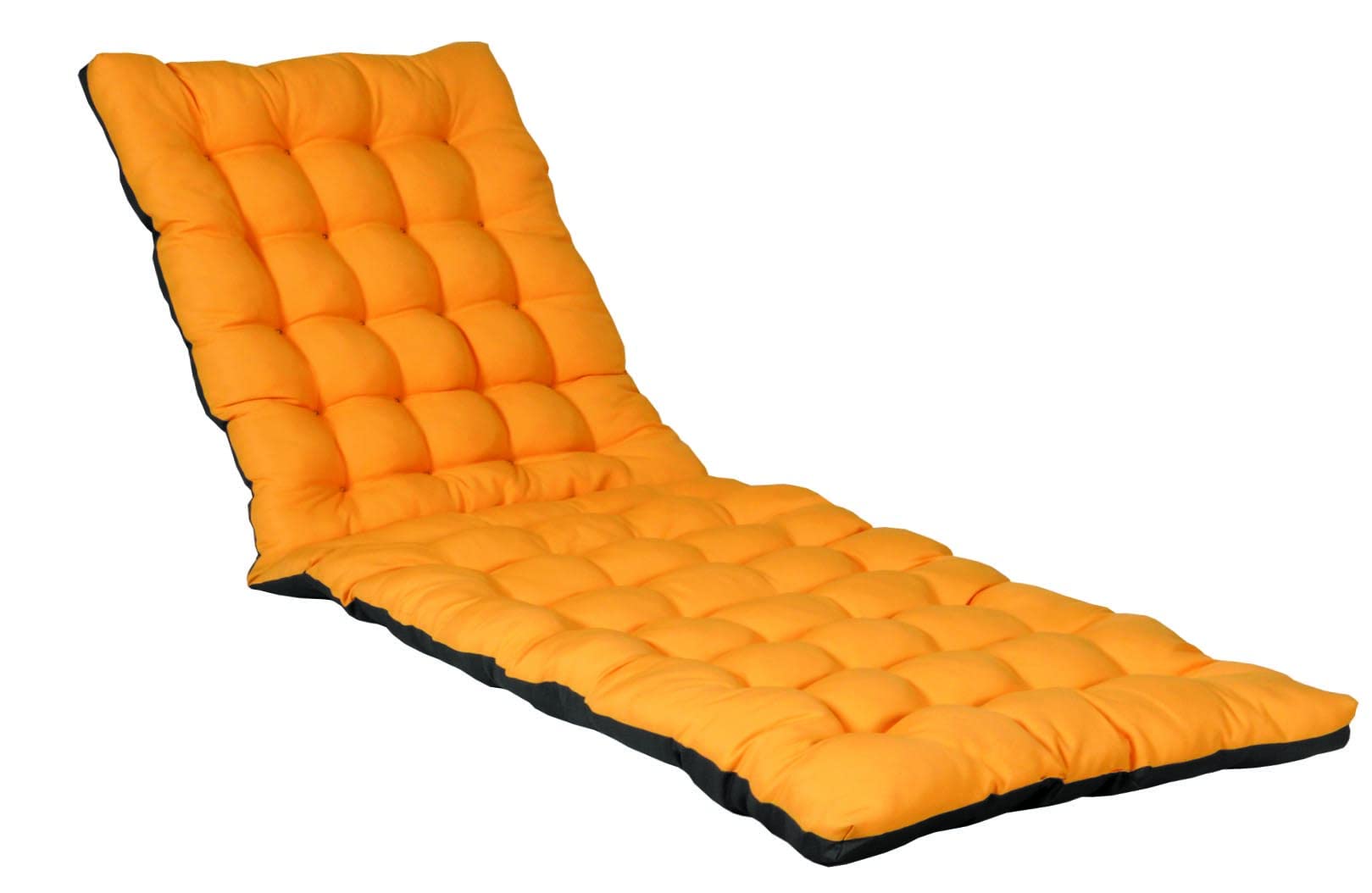 Atout Ciel Cuscino trapuntato bicolore per bagno di sole 190 x 60 cm giallo antracite