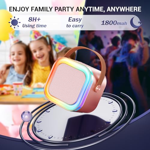 image for Kinglucky Mini Karaoke Machine for Kids, 2025 TOP Birthday Gifts Ideas