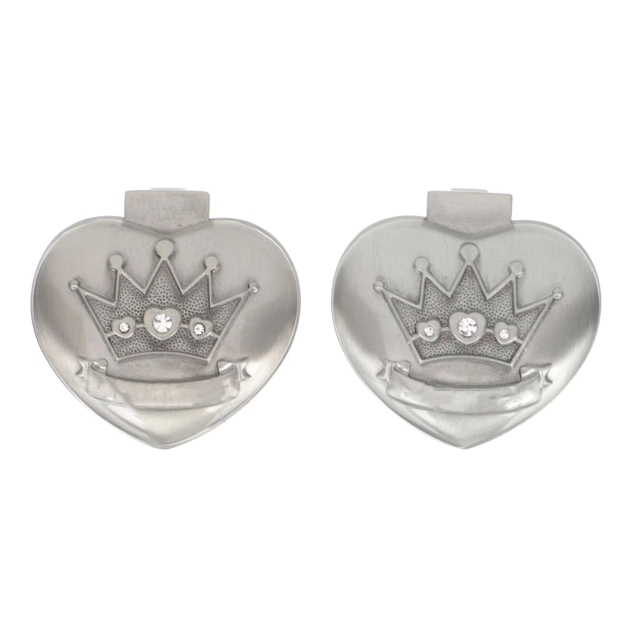 SHOWERORO Scatola per capelli da 2 pezzi, per primo ricciolo, primo dente, primo taglio di capelli, corona portatile per asciugare vestiti per battesimo, in lega di zinco dentale, diamante