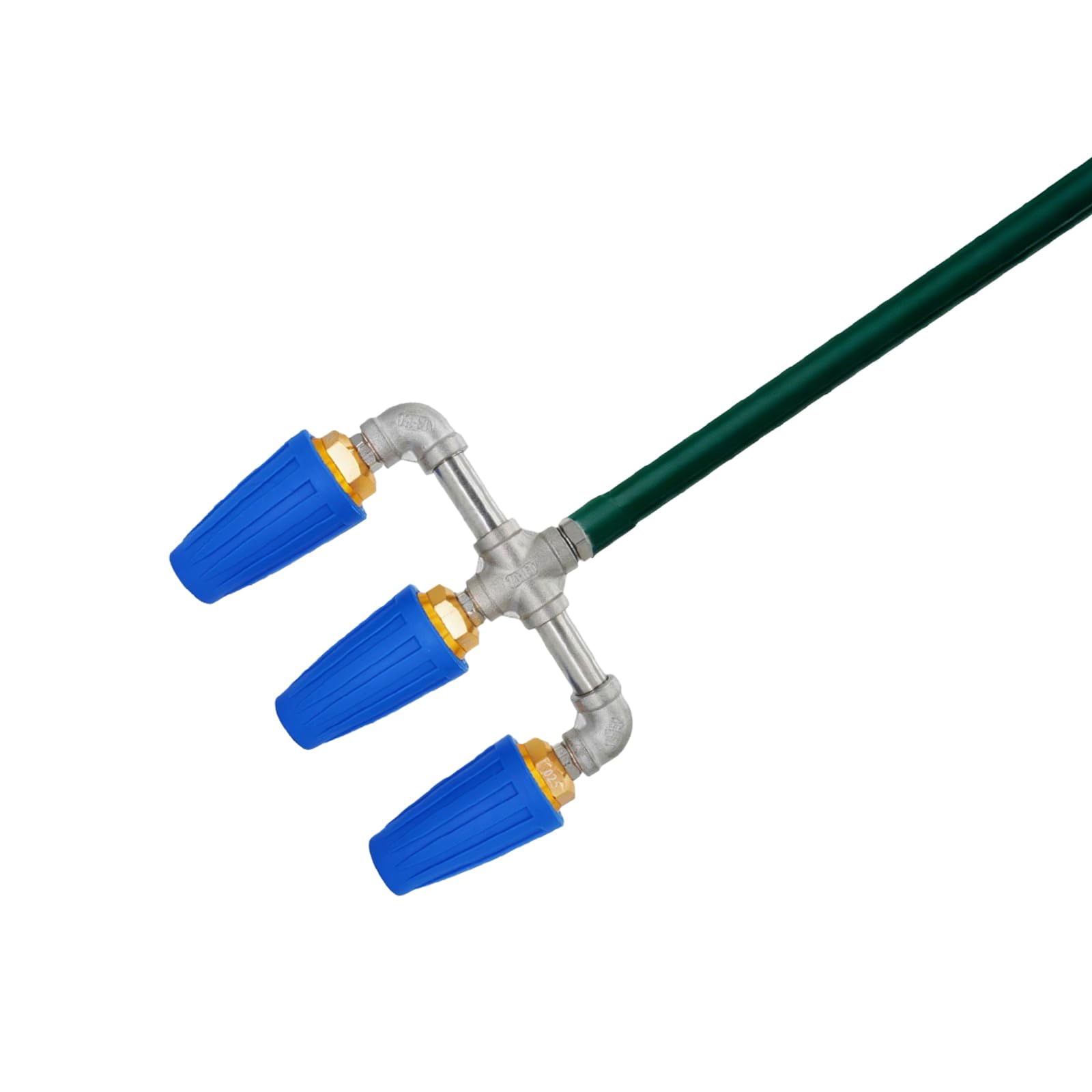 Ugello per idropulitrice rotante a 3 getti, ugello turbo 4000 psi, con attacco rapido da 1/4", in acciaio inox