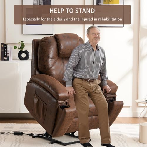 Sillón Plegable Recliner con Piel Sintética y Motor miniatura 3