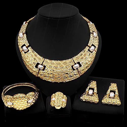 Joyería conjunto oro y plata bicolor estilo brasileño italiano moda 6