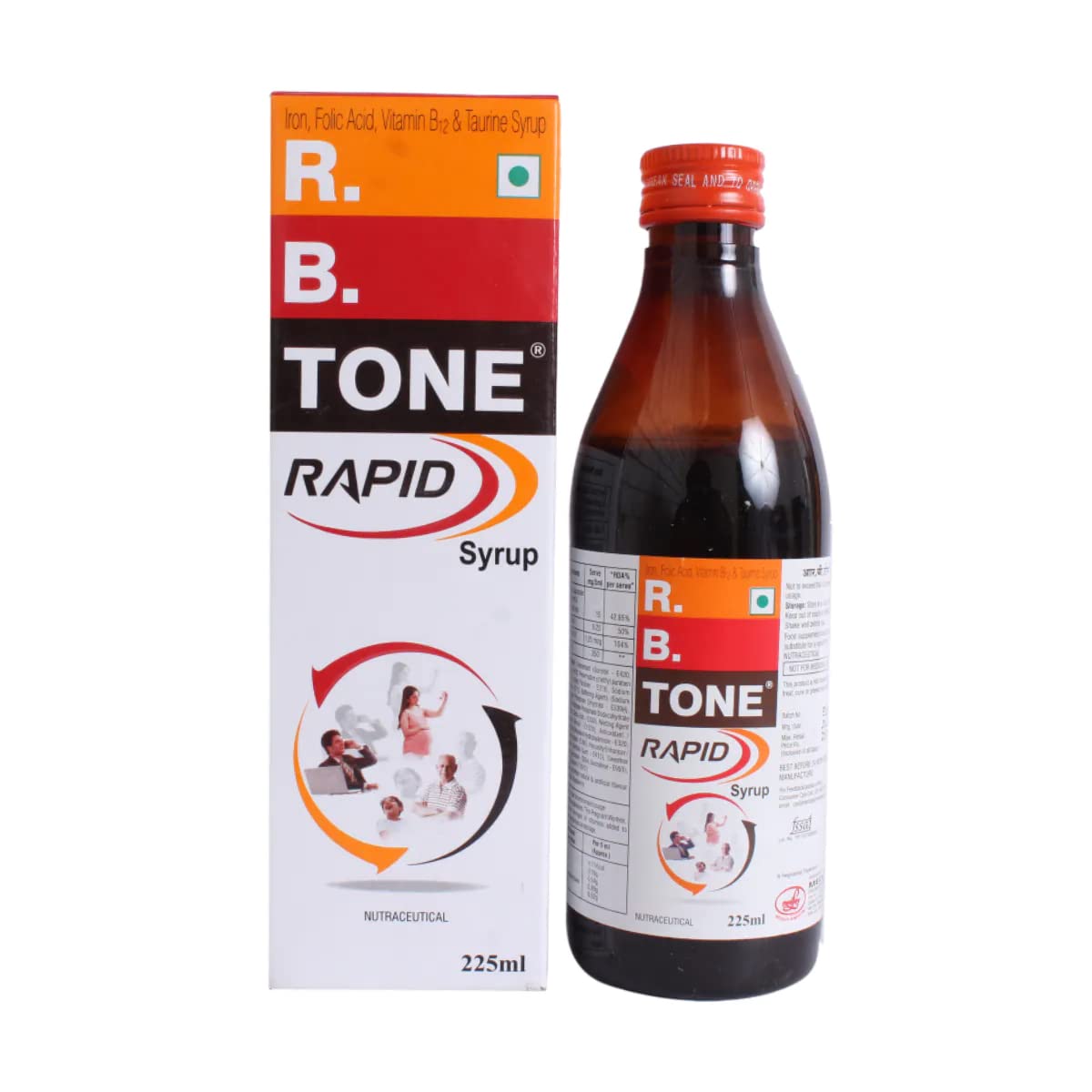 R.B. Tone Rapid - Bottle of 225ml Syrup