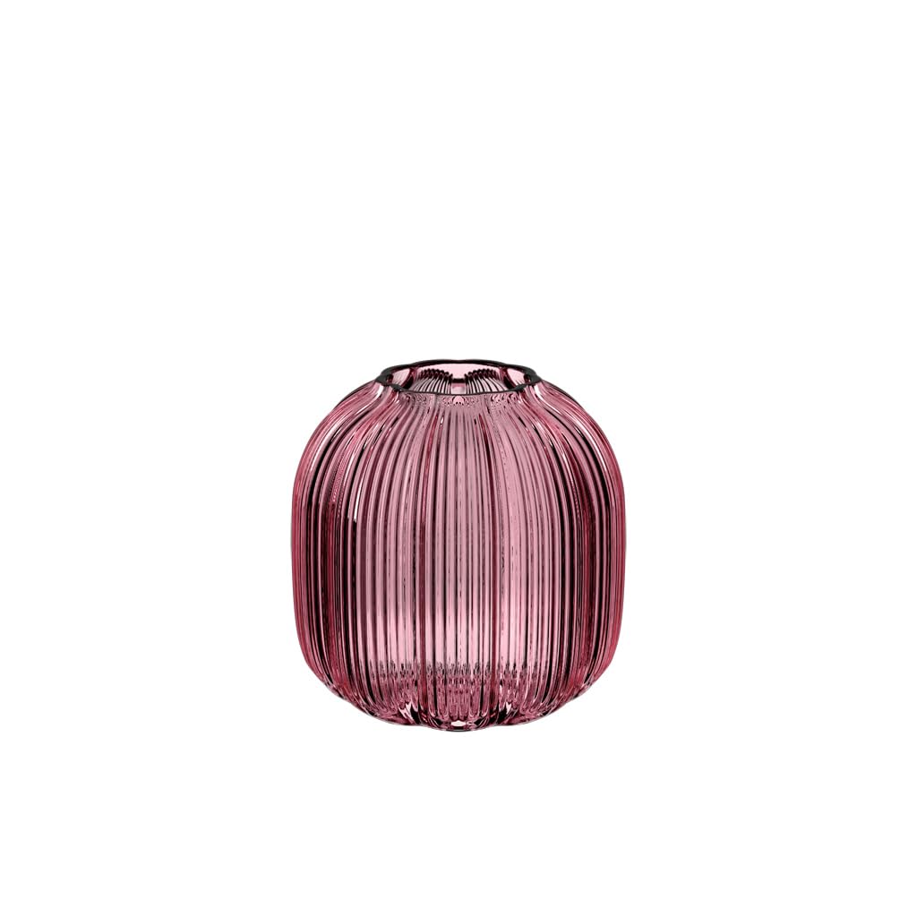 Villeroy & Boch – Fleur Gifts Vase, Höhe: ca. 11 cm, Lila, Florale Glasvase für kleine Blumenarrangements, Hochwertiges Glas