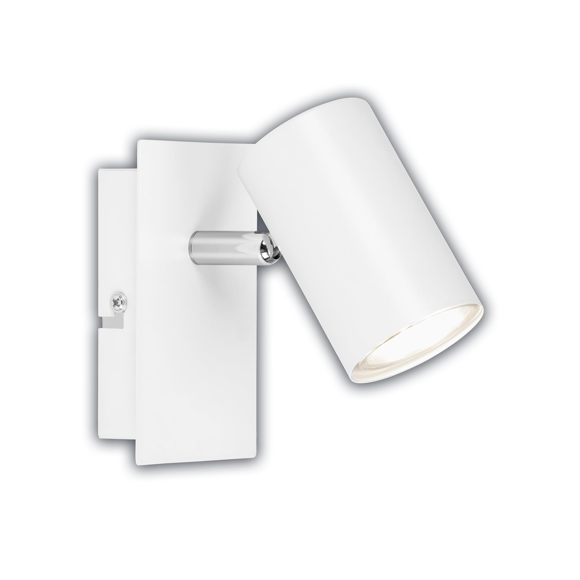 BRILONER - Wall Light Indoor, EEC A Light Source, Adjustable, 3000K Warm White, 2,5 W, 450 Lumens, Reading Lamp, Living Room Lamp, Kitchen, Hallway, Bedroom, White