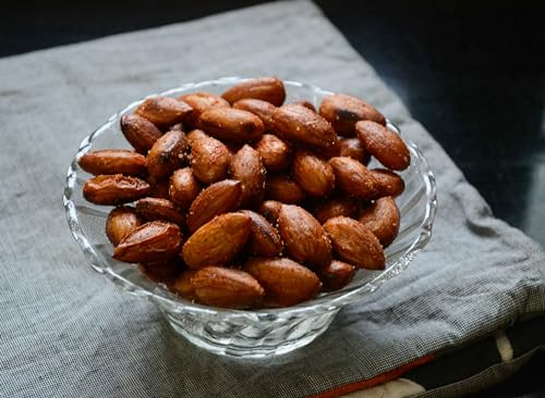 Image of Dried Treats Almond Roasted & Salted 600g (200g X 3) - Dry Fruits- Badam Roasted | Crunchy, Healthy & Delicious Vegan-Friendly Nut Snack | Rich in Protein, Fiber, Healthy Fats, Calcium & Dietry Fibre | Roasted Badam Best for Brain Health and Muscle Function | Lightly Salted Almonds for Energy