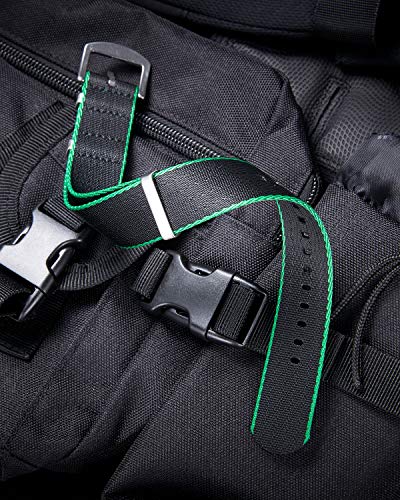 Image of BINLUN Nylon Watch Band Thick G10 Premium Ballistic Nylon Multicolor Replacement Watch Straps with Silver /Black Stainless Steel Buckle for Men Women 18mm 20mm 22mm 24mm