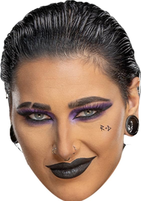 FoxyPrinting Rhea Ripley Celebrity Face Mask – WWE Wrestling Star Fancy Dress Costume Prop for Sports Party Hen Stag Do Accessory, Ready to Wear