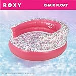 Roxy White Floral Pool Chair Float – Luxury Inflatable Lounger with Backrest & Cup Holder, Durable & Comfortable Pool Lounge Chair for Adults – Perfect for Pool, Beach, or Lake - Image 3