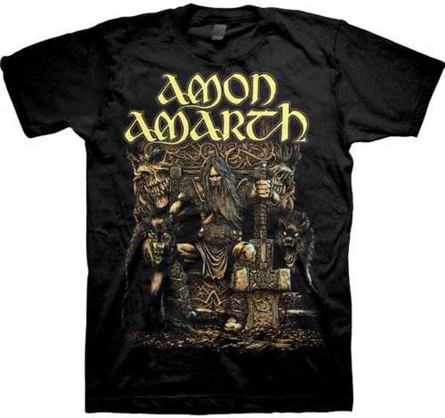 ill Rock Merch - Camiseta - Hombre de color Negro de talla Medium - Ill Rock Merch Amon Amarth Thor Oden's Son Shirt - Nero - Medium