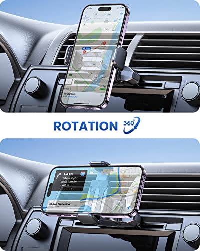 Oqtiq K3-CD5 Cd Phone Holder For Car, Cd Player Phone Mount With Ultra Sturdy Expandable Spring-Loaded Grip & 360 Degree Pivot, Cd Slot Car Phone Holder thumb #4