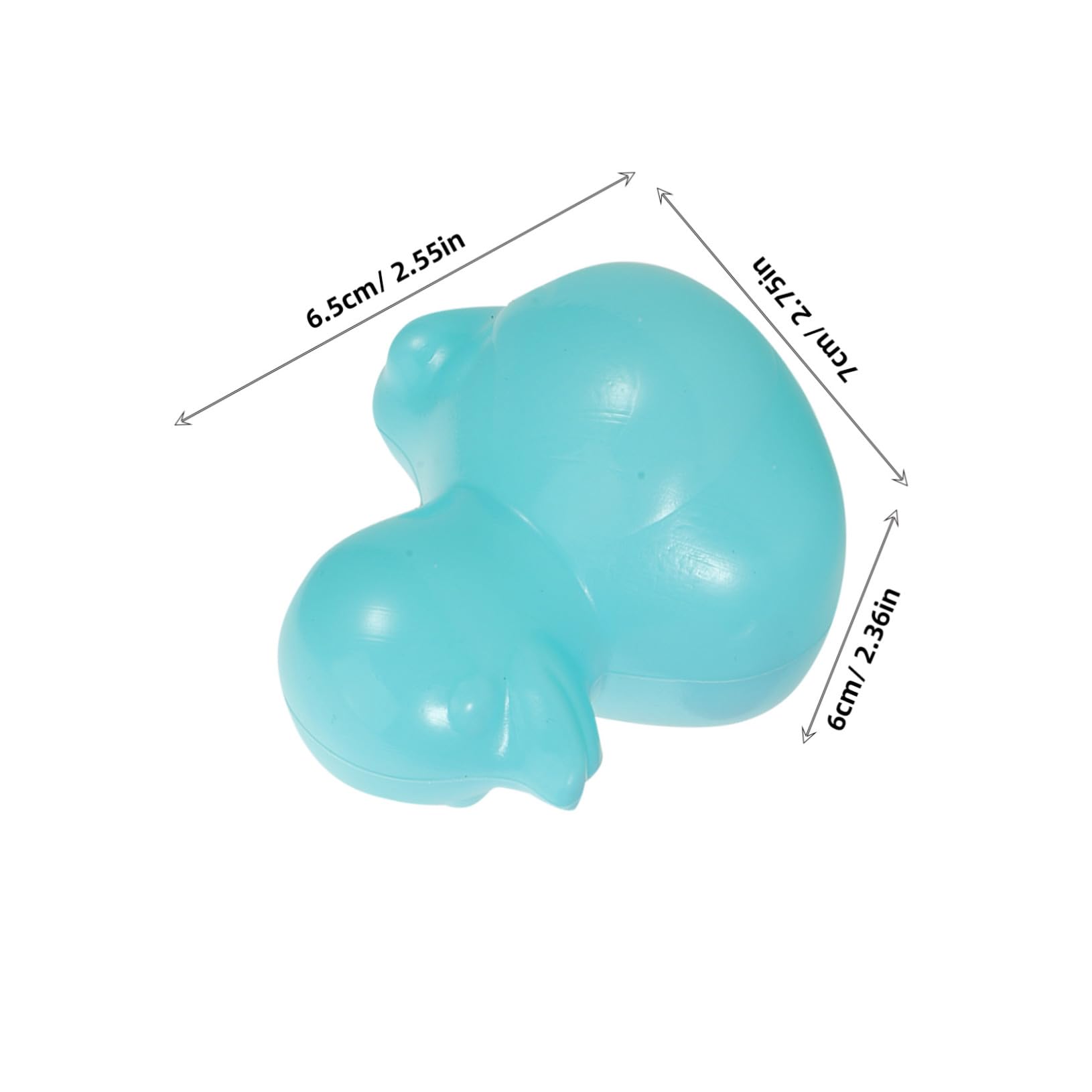 VANZACK 64 Palline per Piscina Galleggianti Tema Paperella Giocattoli da Bagno per Palline in Plastica Colorate per Giochi Acquatici Indoor e Attività Genitore-figlio