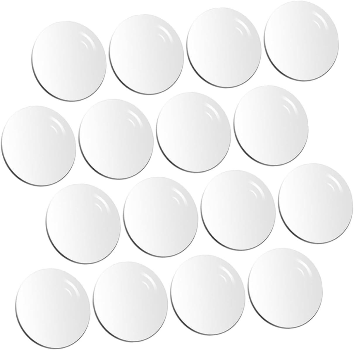 Healifty 150pcs Round Acrylic Discs Cake Transfer Plates for Baking Dessert Display and Craft Projects Thick No