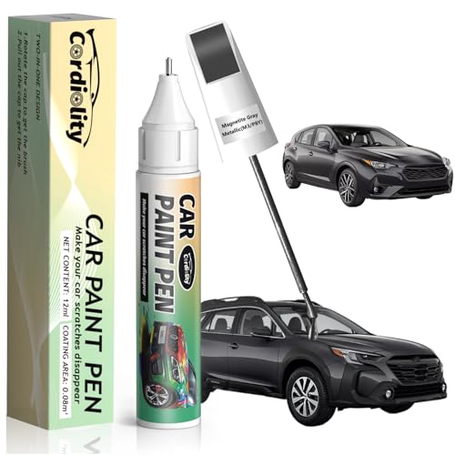 Image of M3 /P8Y Magnetite Gray Metallic Touch Up Paint for Subaru, Color Accurate Car Paint Scratch Repair Pen, Quick & Easy Fix Automotive Chips and Nicks