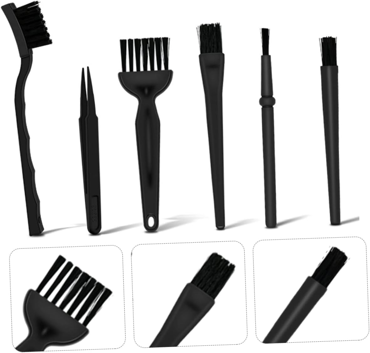 Generic 1Set Static Brush for Computer Cleaning Electronics Dust Removal Tools for Keyboards Motherboards Delicate Areas Lightweight Conductive Pa Materials