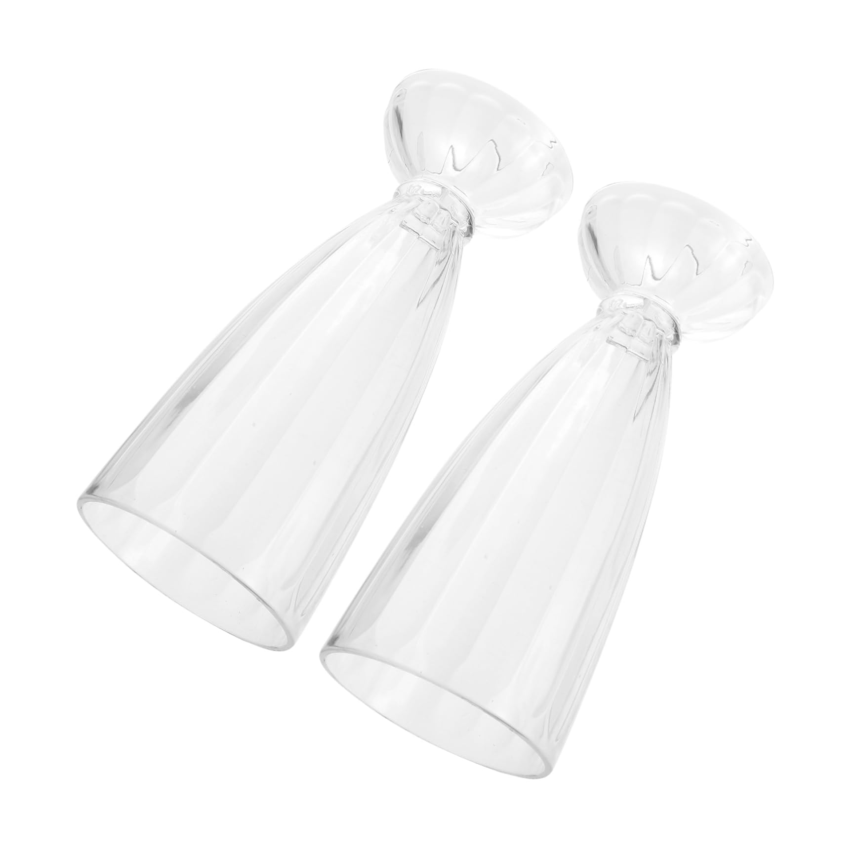 PRETYZOOM Acrylic Cocktail Bottle Wine Cup Set of 2 Milk Mugs Unbreakable Drinking Cups 425ml Smooth Surface Easy to Clean