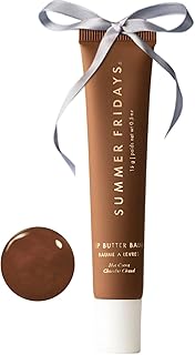 Summer Fridays Tinted Lip Butter Balm - Conditioning Vegan Lip Balm for Instant Moisture, Shine & Hydration - Sheer-Tinted, Soothing Skincare - Hot Cocoa (.5 Oz)