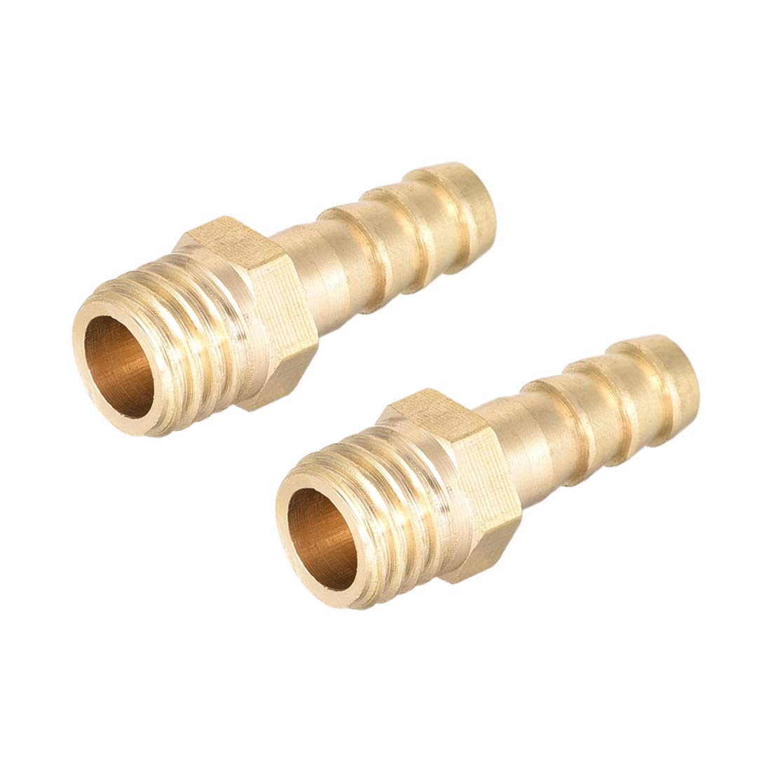 uxcell Brass Fitting Connector Metric M121.75 Male to Barb Fit Hose ID