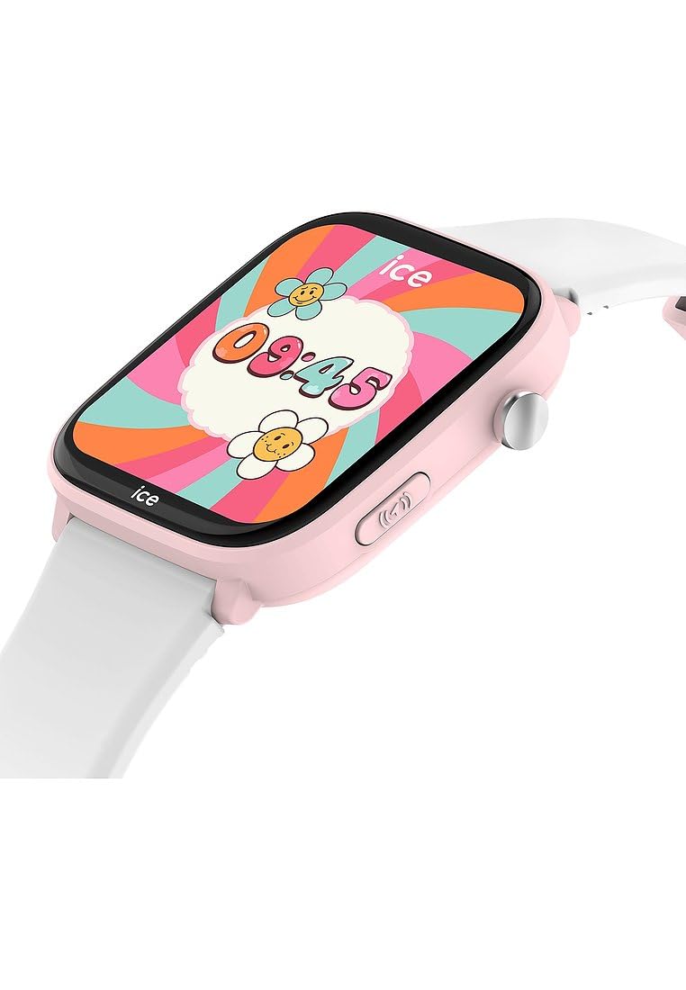 Ice-Watch - ICE smart junior 3.0 Find My Pink White - Reloj conectado geolocalizable rosa para Niña con Correa de silicona - 024549 (1.75 pulgadas)