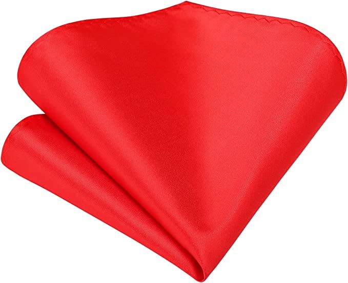 voici Premium Red Pocket Square microfiber Men Plain Satin Wedding Handkerchief Pocket Square-picture-42