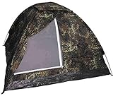  3 Mann Zelt Monodom Iglu BW Flecktarn Camping Angelzelt Wandern Ranger Armeezelt