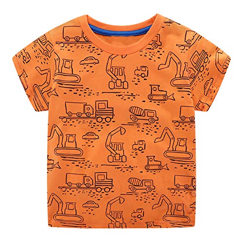Construction Shirts Toddler Boy Kids Short Sleeve T Shirts Truck