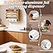 Imagen de Gemsaya Dispensador de papel de aluminio y película adhesiva con soporte para rollo de cocina