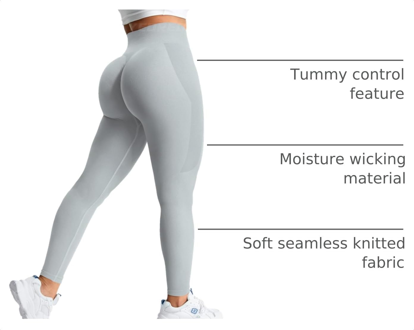 YEOREO Boost Amplify Leggings for Women Seamless Scrunch Leggings image 4