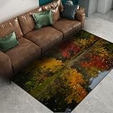 Photo Gallery feipuhome art autunno giungla paesaggio tappeto naturale zone umide parco tappeti morbidi per home office soggiorno ragazze camera da letto cucina pile basso antiscivolo 120x150cm Photo Gallery feipuhome art autunno giungla paesaggio tappeto naturale zone umide parco tappeti morbidi per home office soggiorno ragazze camera da letto cucina pile basso antiscivolo 120x150cm