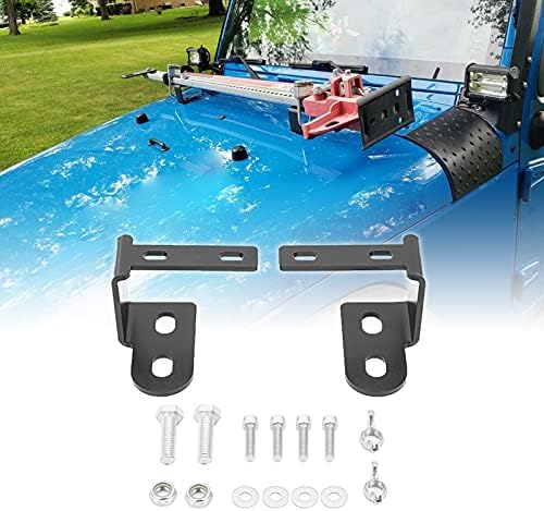 Pair Hi-Lift Jack Mount Hood Bracket Fit For Jeep Wrangler CJ/YJ/TJ 1944-2006 - Foto 9