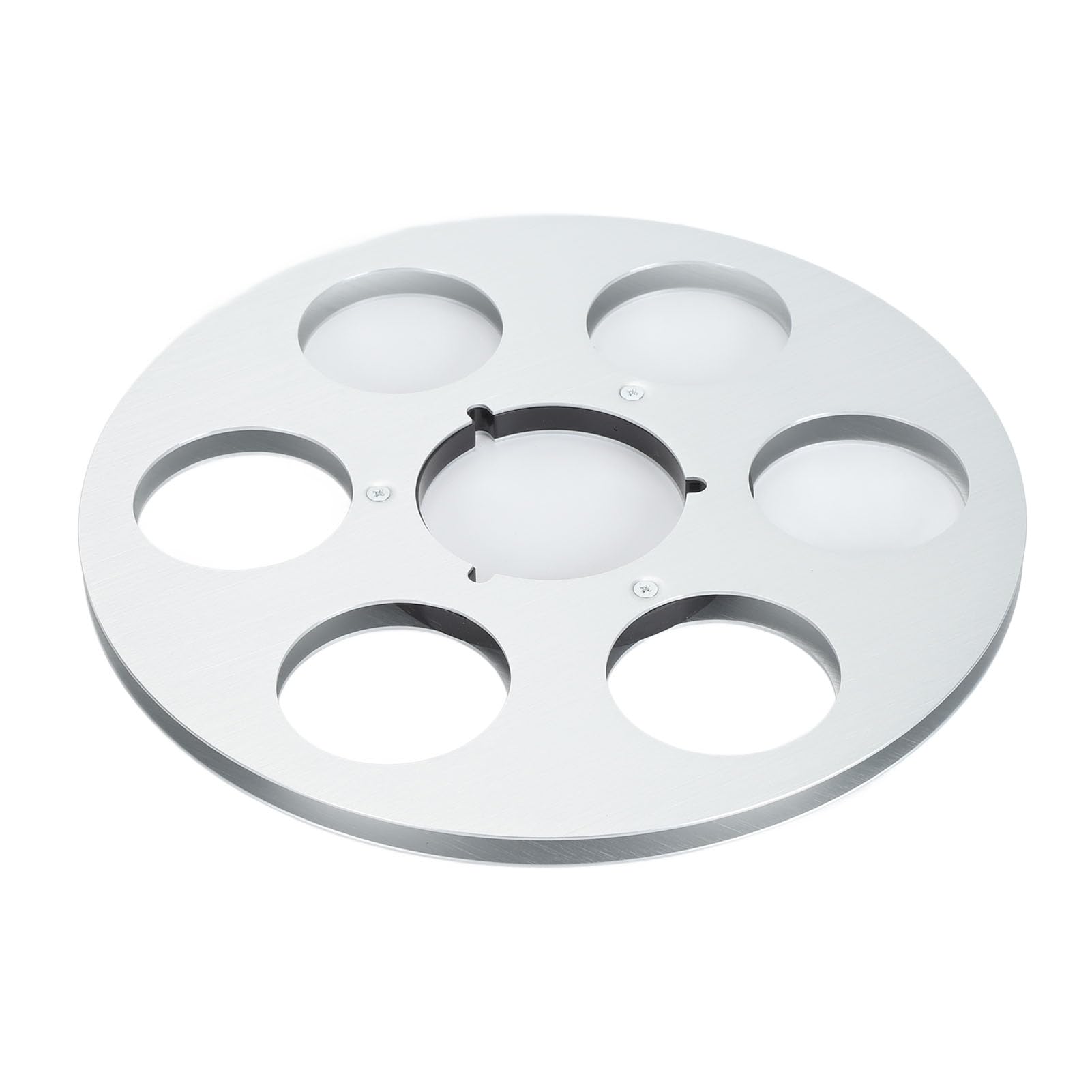 EMUKOEP Leere Bandspule, 10,5 Zoll Aluminiumlegierung (Silber)
