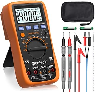 Neoteck Multimeter 4000 Counts Auto Manual Ranging Digital Multimeter AC/DC Voltage Current Resistance Capacitance Frequency Temperature Multi Testers Voltmeter Ammeter Ohmmeter with Backlit LCD